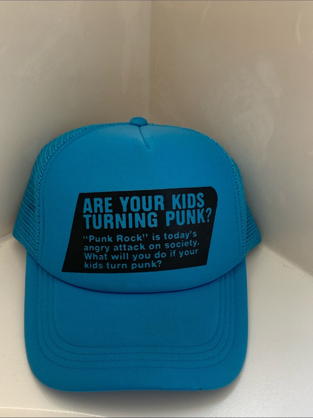 Are your kids turning punk trucker cap
